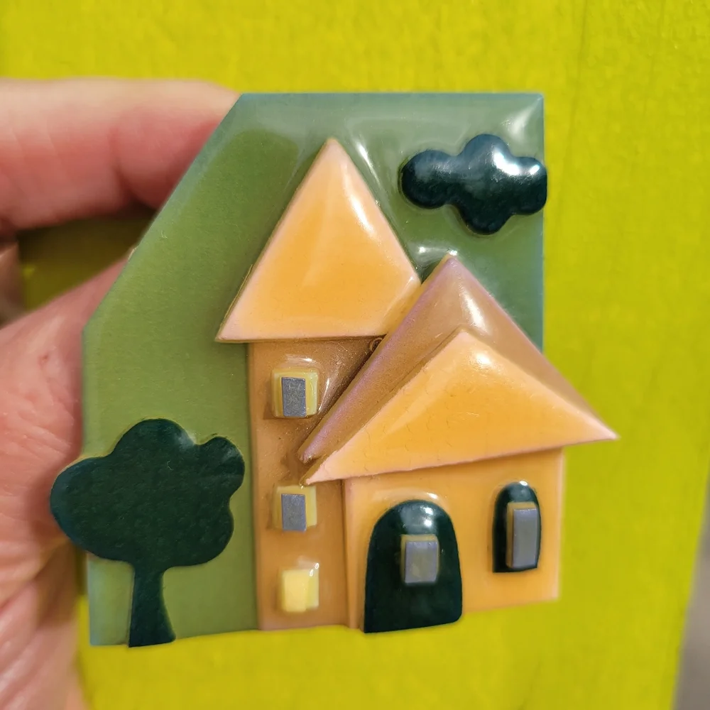 Lucinda Pins Unique Artisan Brooches ~ Handcrafted ~ Eclectic ~ House Pin